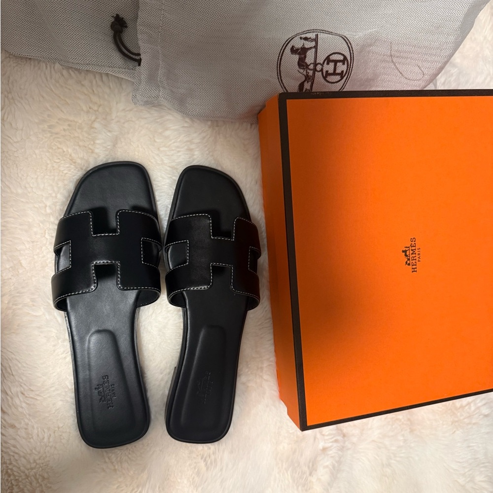 Hermes Black women  Sandals